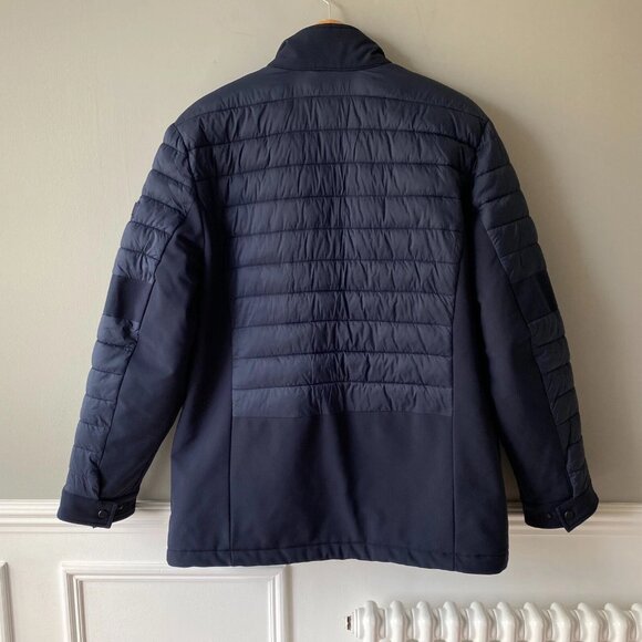 Michael Kors Coat Jacket Zip Up Navy Blue Medium M Puffer Padded Quilted - Picture 4 of 10